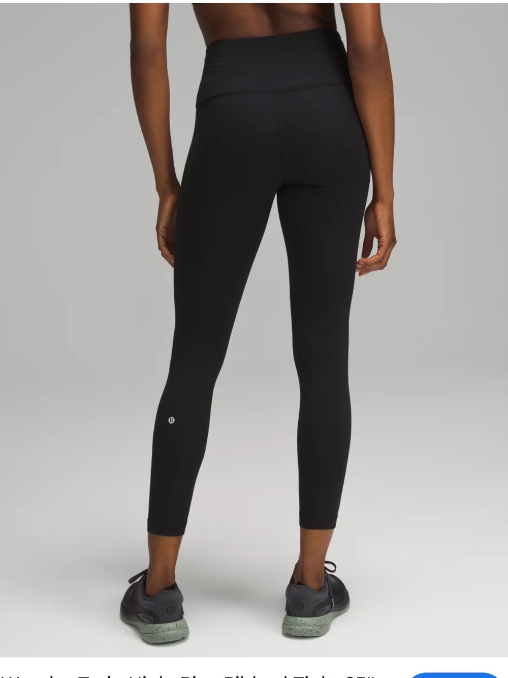 Lululemon Wunder Train High Rise Tight 25”Everlux Size 8 Black 00139
